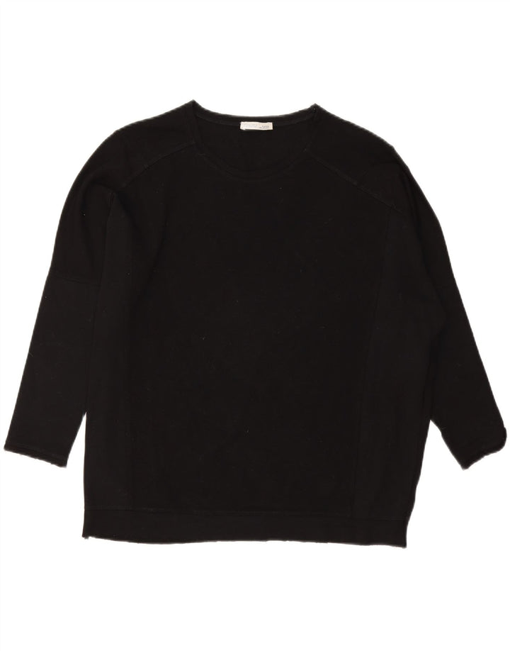 ZARA Womens Oversized Top 3/4 Sleeve UK 10 Small Black Vintage Zara and Second-Hand Zara from Messina Hembry 