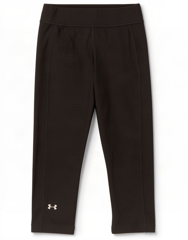 Under Armour Ženske Heat Gear Capri Leggings UK 12 Srednji crni poliester