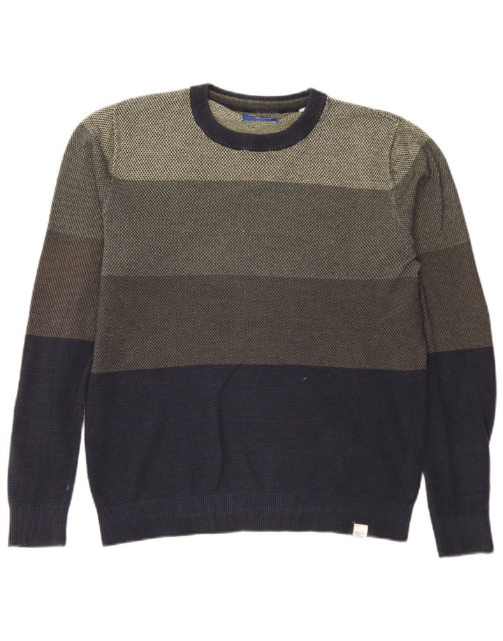 Jack & Jones muški džemper s okruglim izrezom srednje raznobojne boje