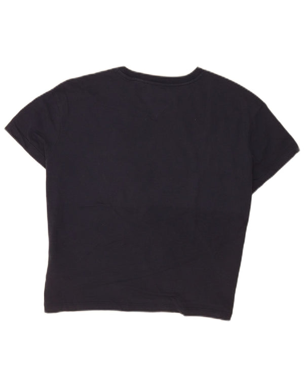 Tommy Hilfiger Ženska grafička majica kratkih rukava UK 6 XS tamnoplava boja