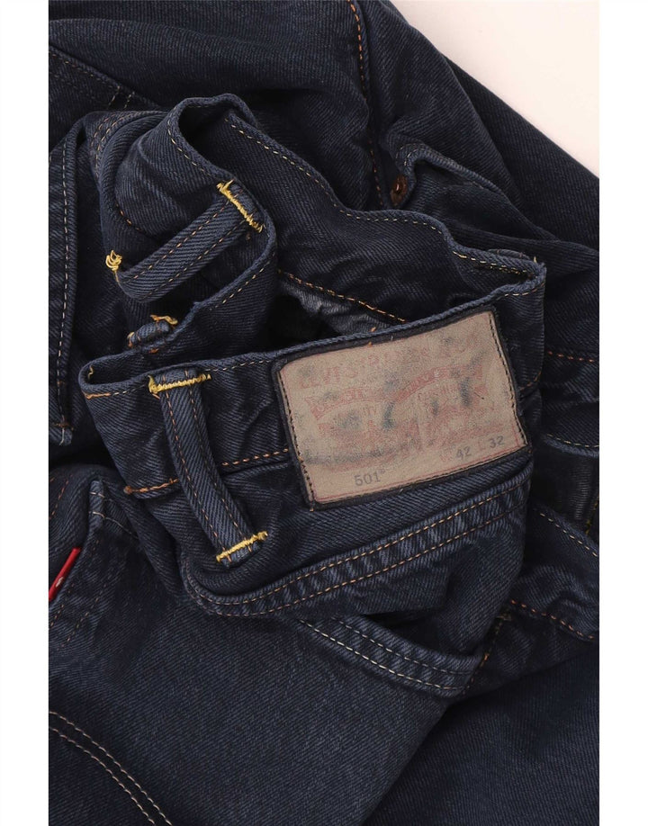 Levi's muške 501 ravne traperice W42 L32 tamnoplave