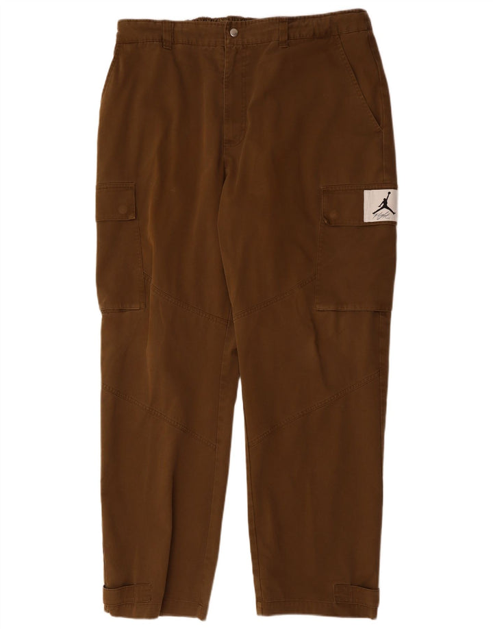 JORDAN Muške ravne kargo hlače 2XL W42 L31 bež pamuk