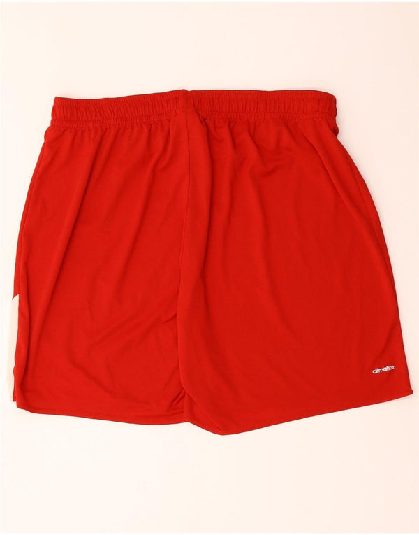 Adidas muške sportske kratke hlače Climalite 2XL poliester crvene boje