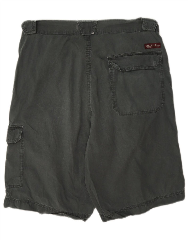 Marlboro Classics Mens Cargo kratke hlače EU 50 Large W34 sivi pamuk
