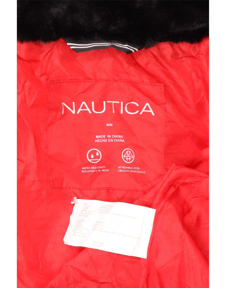 Nautica ženska podstavljena jakna s kapuljačom UK 14 srednji crveni poliester