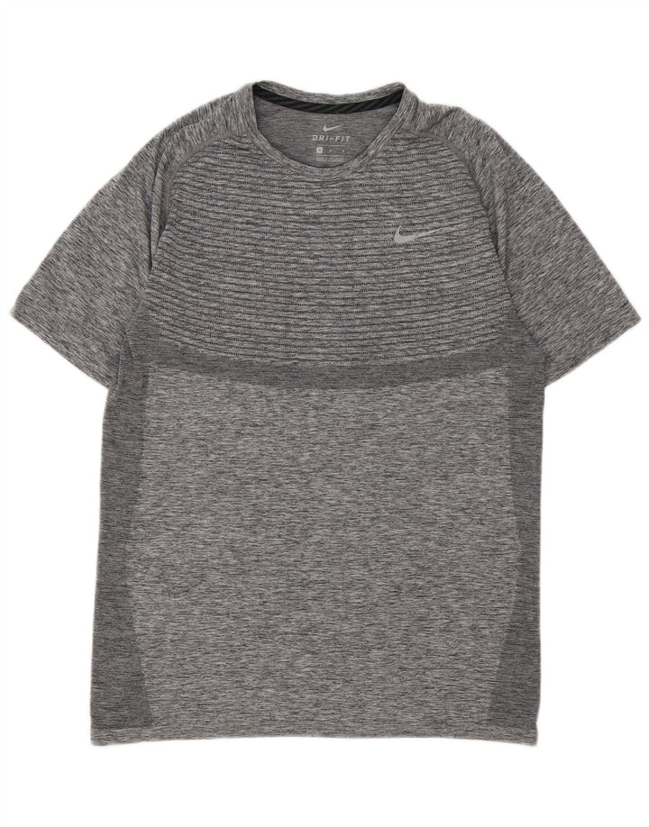 Nike Ženska majica kratkih rukava Dri Fit UK 14 Medium Grey Flected