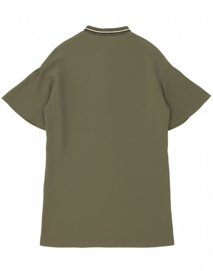 ZARA Womens Blouse Top UK 16 Large Green Vintage Zara and Second-Hand Zara from Messina Hembry 