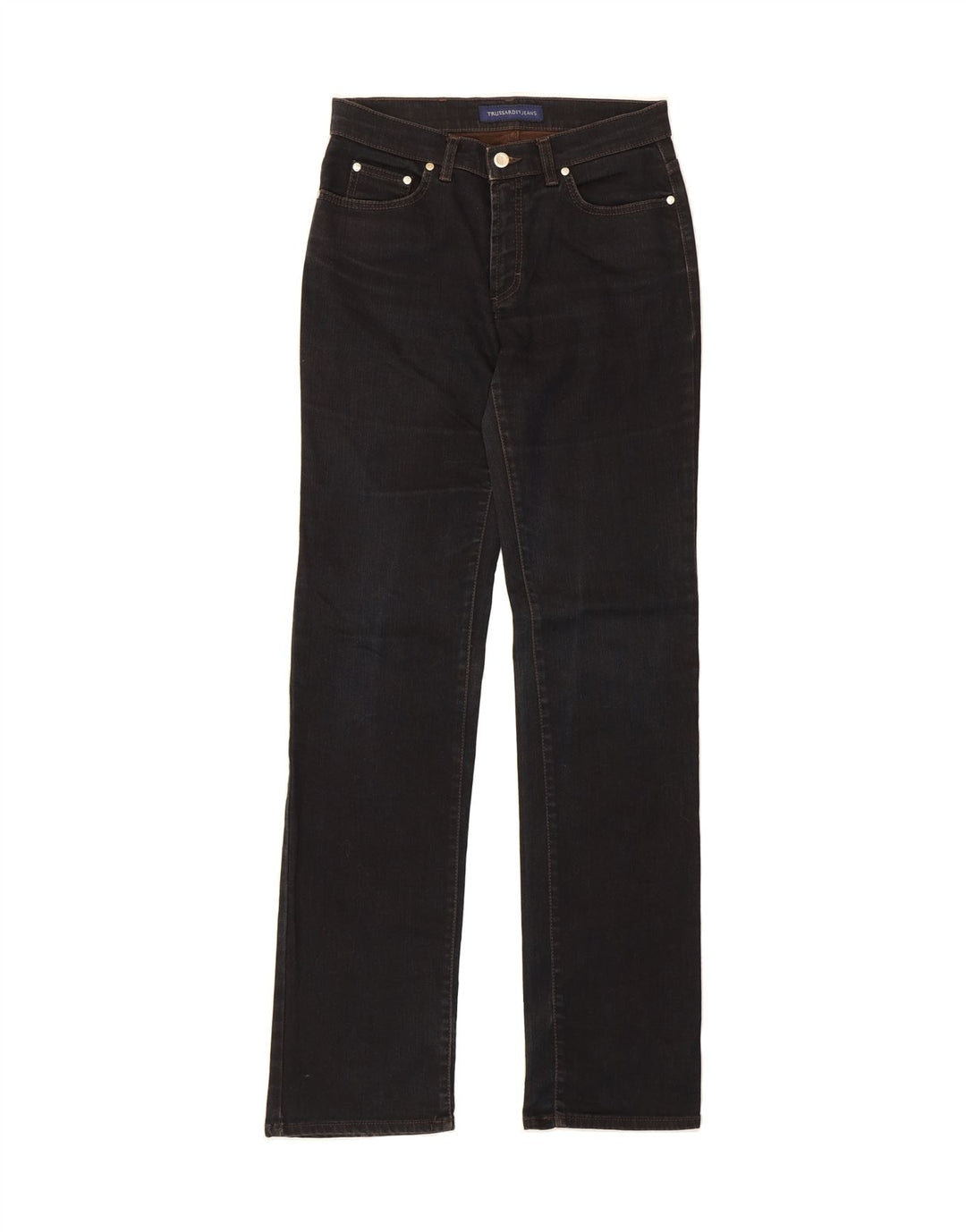 TRUSSARDI Womens Straight Jeans W27 L35 Black Cotton Vintage Trussardi and Second-Hand Trussardi from Messina Hembry 