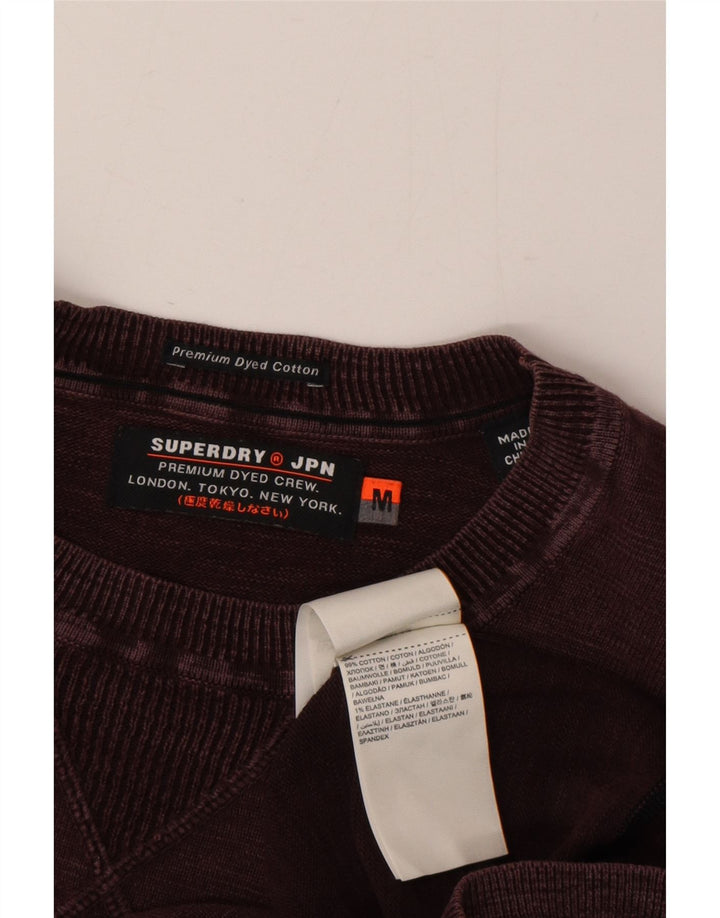Superdry muška dukserica Srednji bordo pamuk