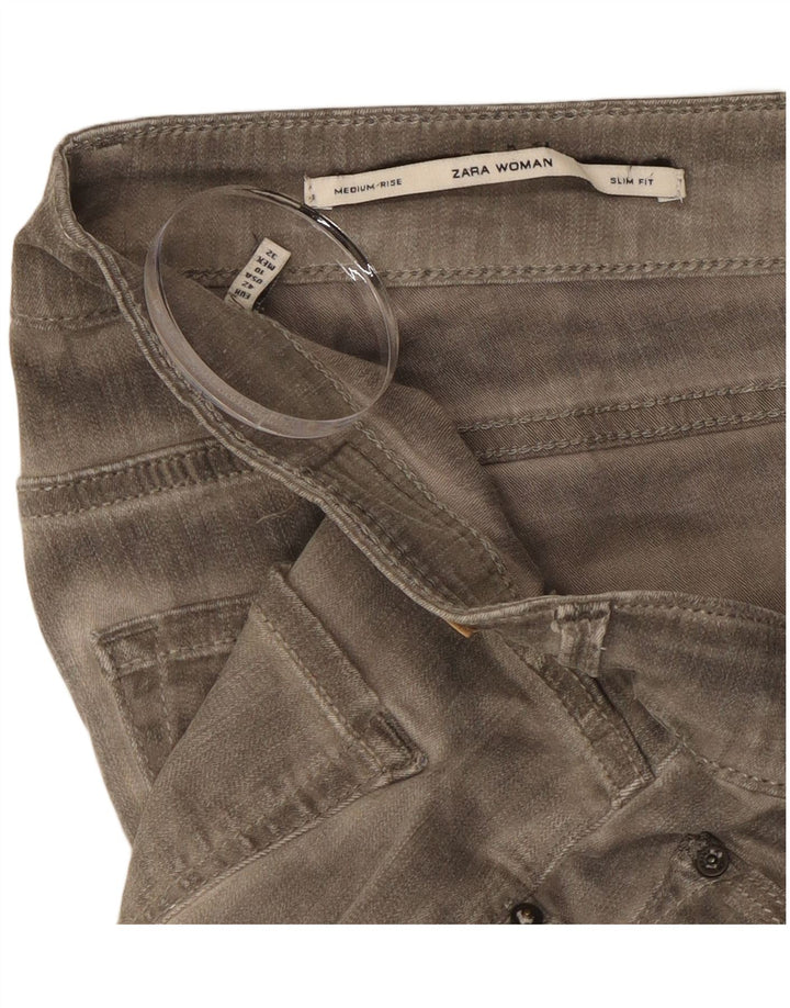 Zara ženske uske traperice EU 42 Large W32 L29 sive