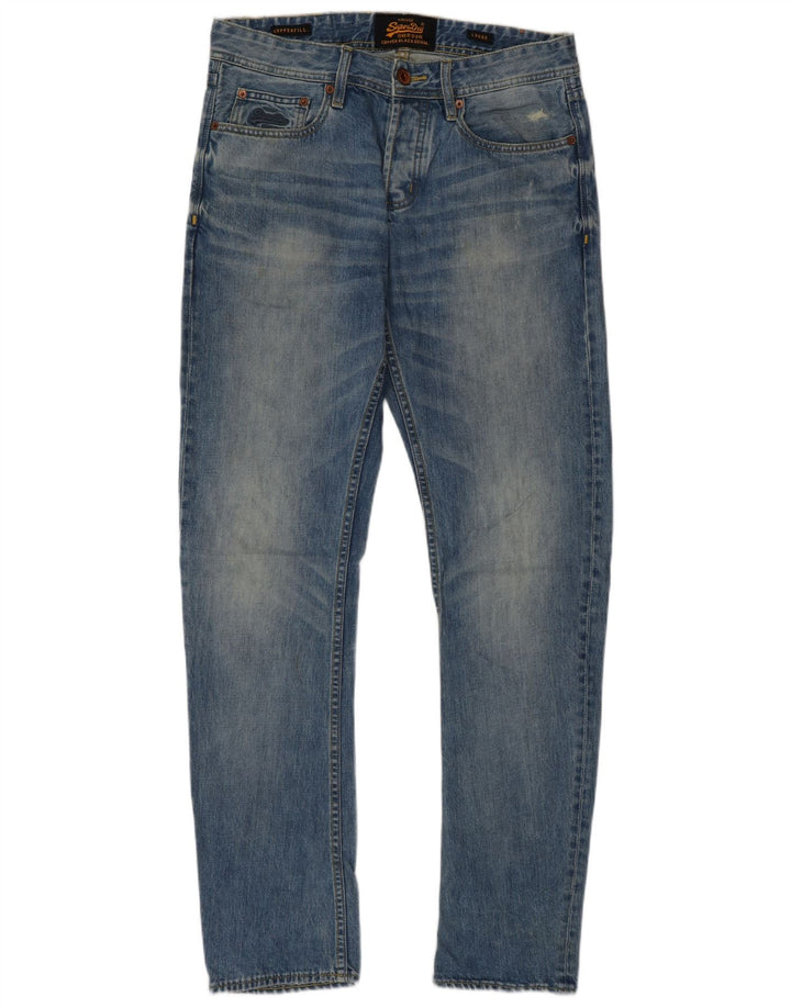 Superdry muške široke traperice W30 L32 plavi pamuk