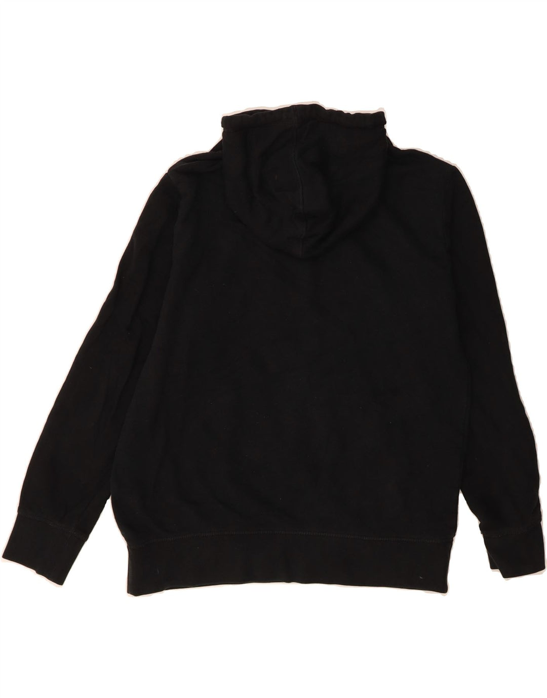 REEBOK Mens Graphic Hoodie Jumper Medium Black Cotton Vintage Reebok and Second-Hand Reebok from Messina Hembry 