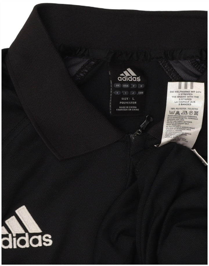 ADIDAS muška polo majica Climalite, veliki crni poliester
