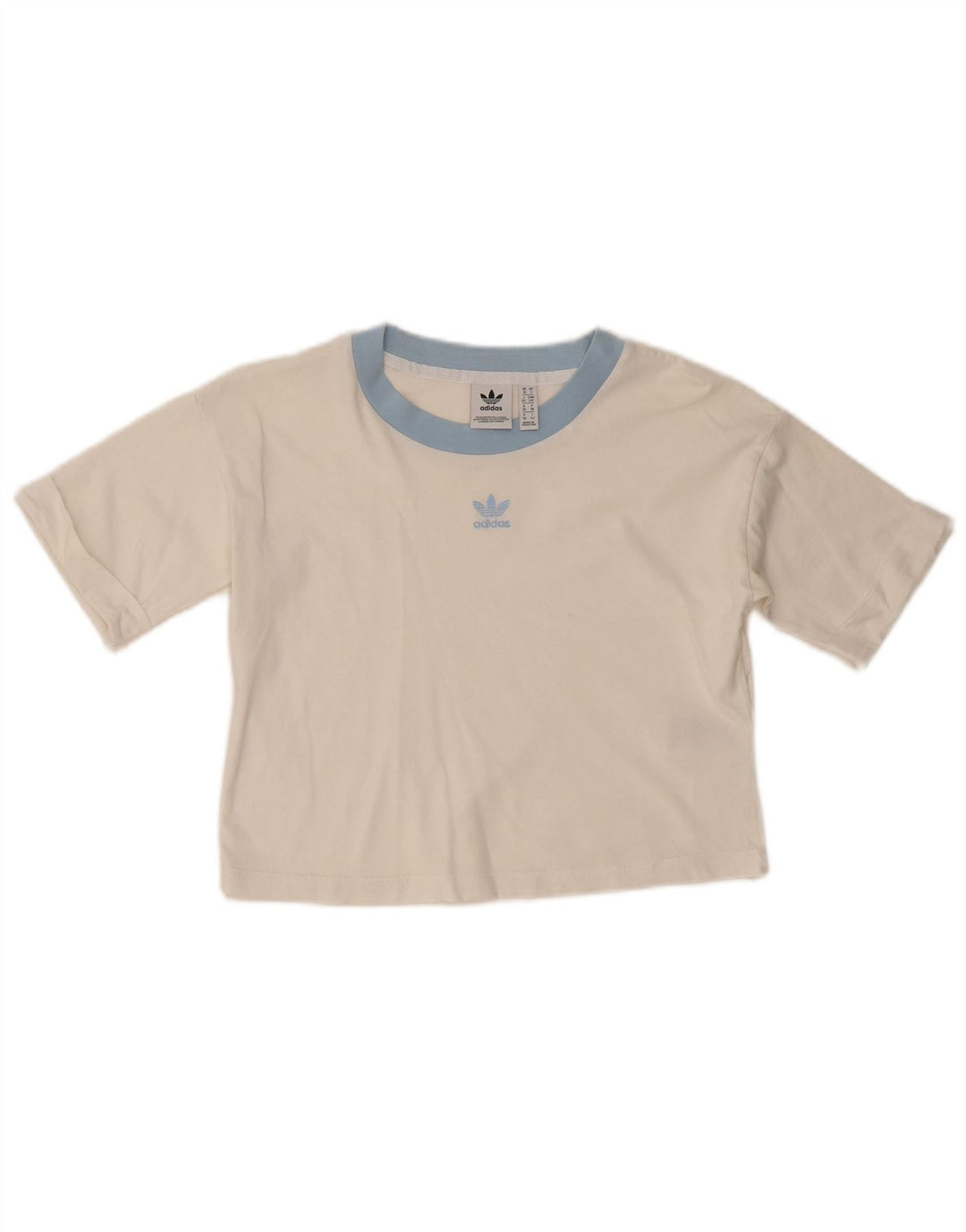 ADIDAS ženska majica kratkih rukava UK 10 Mali bijeli pamuk