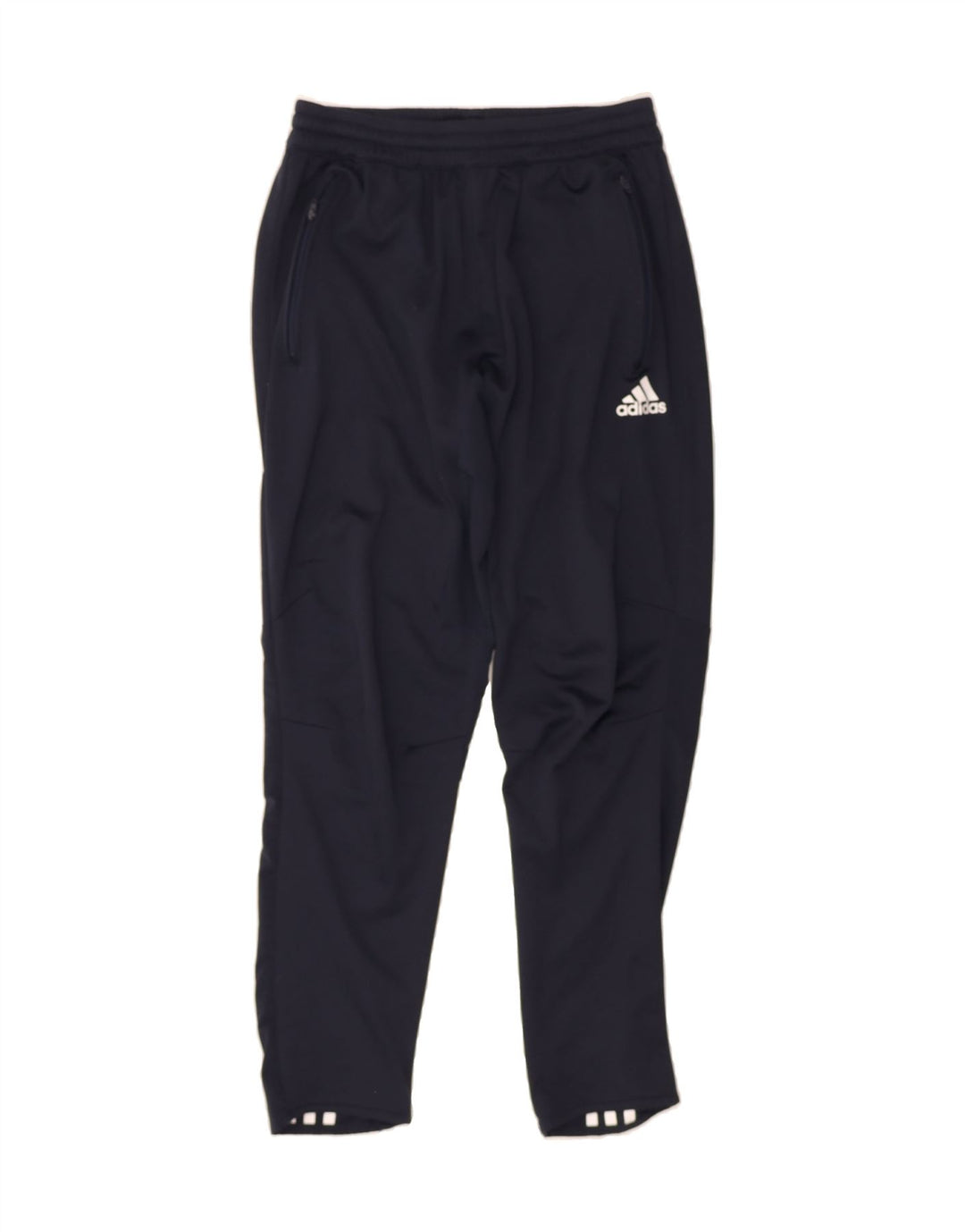 ADIDAS Womens Tracksuit Trousers UK 12 Medium  Navy Blue Polyester Vintage Adidas and Second-Hand Adidas from Messina Hembry 