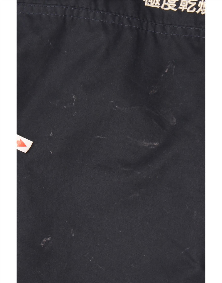 Superdry muška šerpa parka jakna s kapuljačom UK 38 srednje tamnoplavi poliester