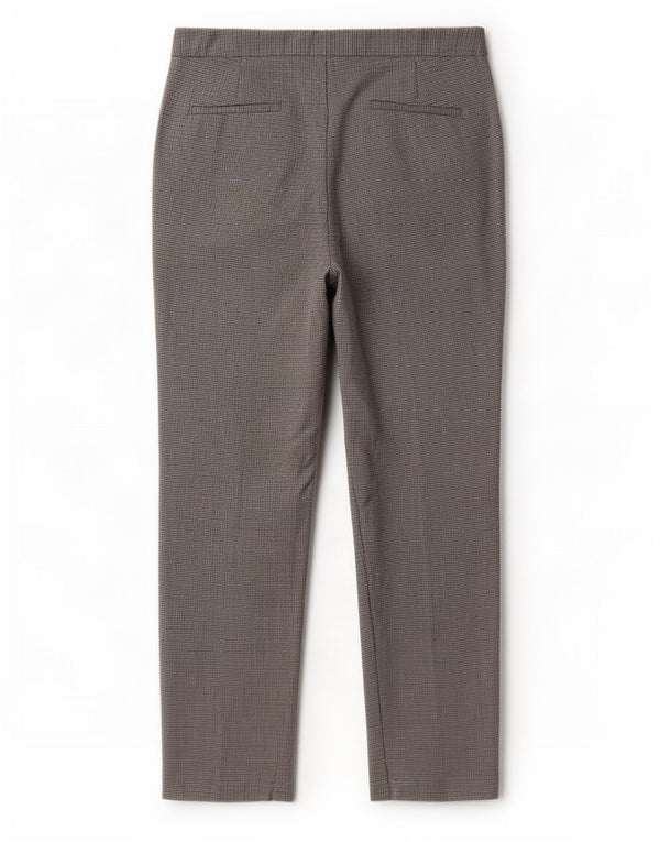 Zara ženske skraćene uske chino hlače EU 38 male W28 L26 sive houndstooth