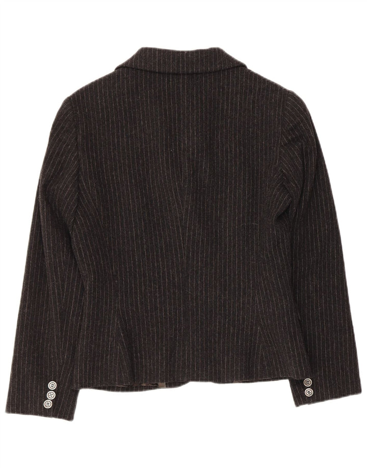 Liu Jo ženska jakna sa 2 gumba IT 44 Acetat srednje crne pruge