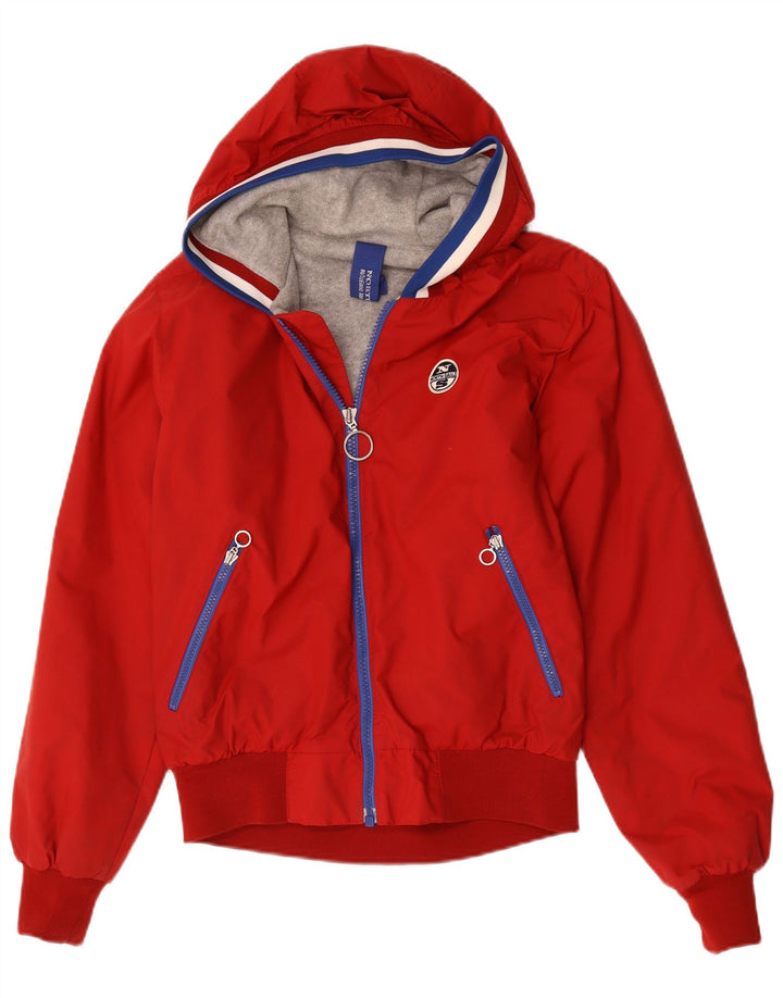 North Sails muška bomber jakna s kapuljačom UK 36 mali crveni poliester