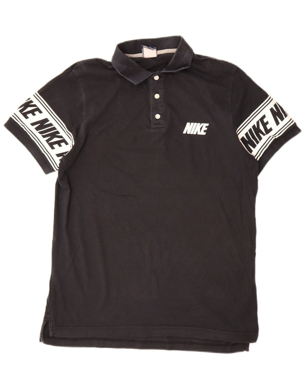 Nike muška polo majica s grafičkim motivima, veliki pamuk u crnoj boji