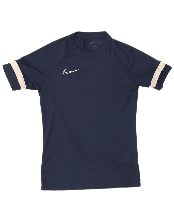 Nike Dri Fit T-Shirt Top srednje tamnoplave poliesterske boje