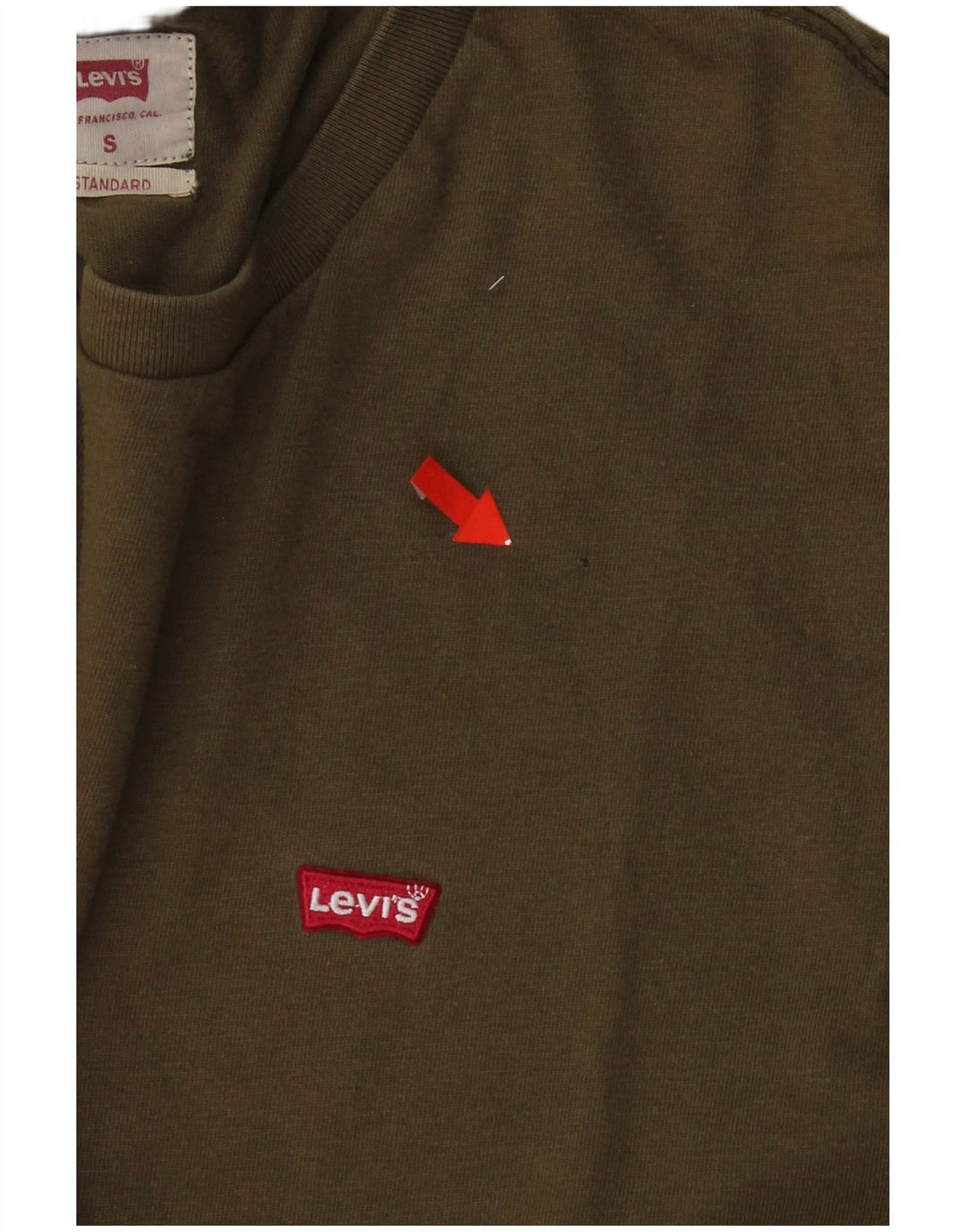 Levi's muška majica kratkih rukava, mala kaki