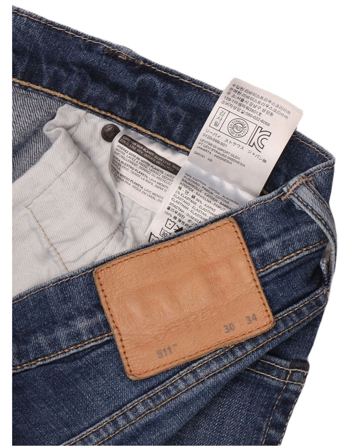 Levi's ženske 511 uske traperice W30 L32 plavi pamuk