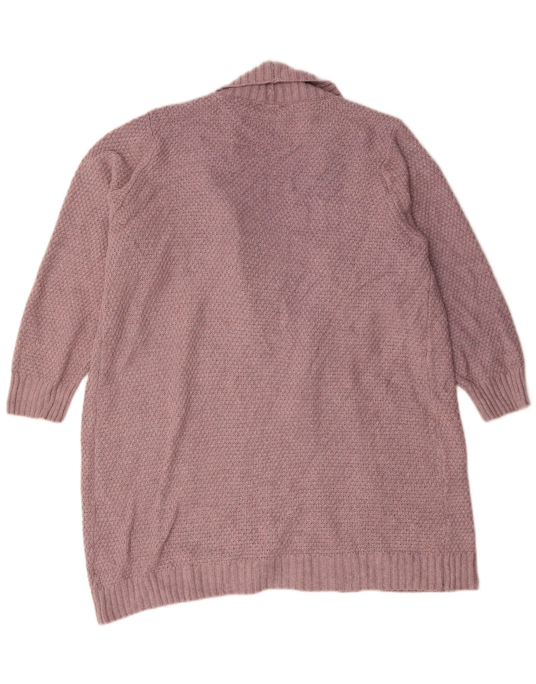 Autograph ženski otvoreni kardigan pulover UK 18 XL ružičasti poliester