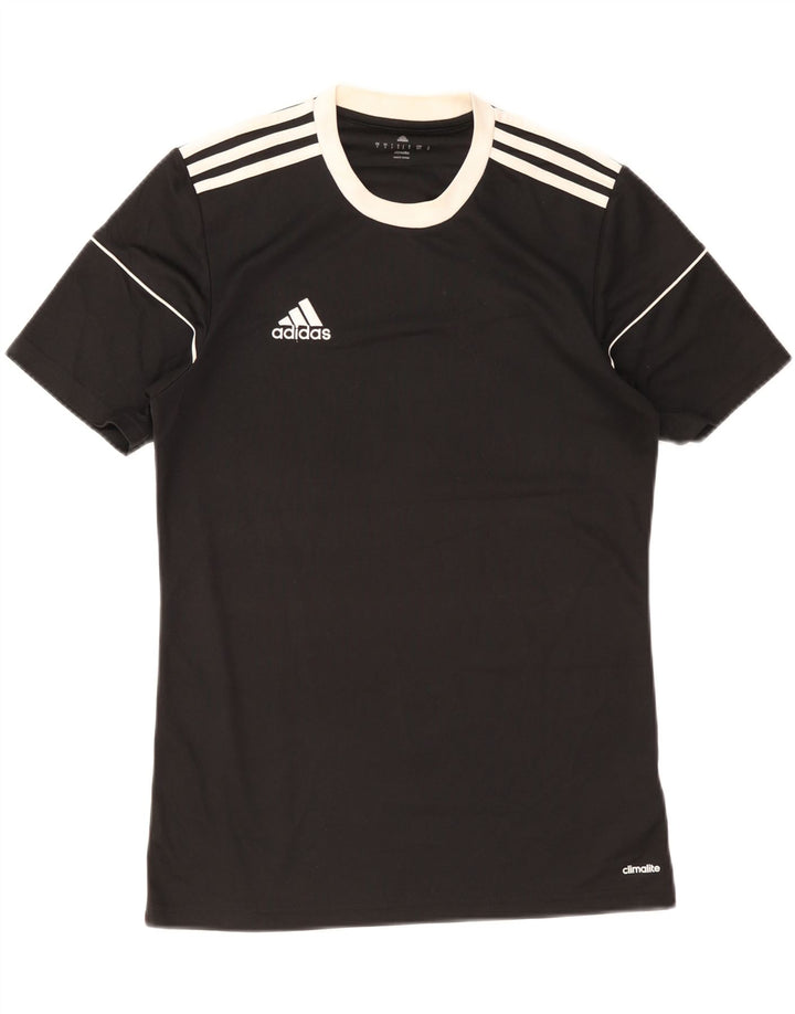 Adidas muška majica Climalite, mali crni poliester u boji