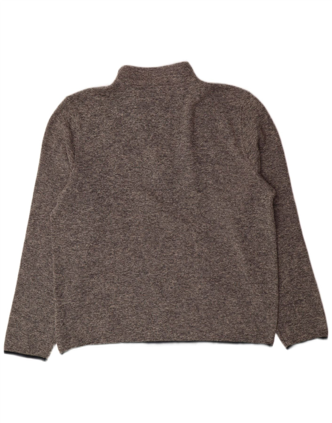 NAUTICA Mens Zip Neck Sweatshirt Jumper XL Grey Polyester