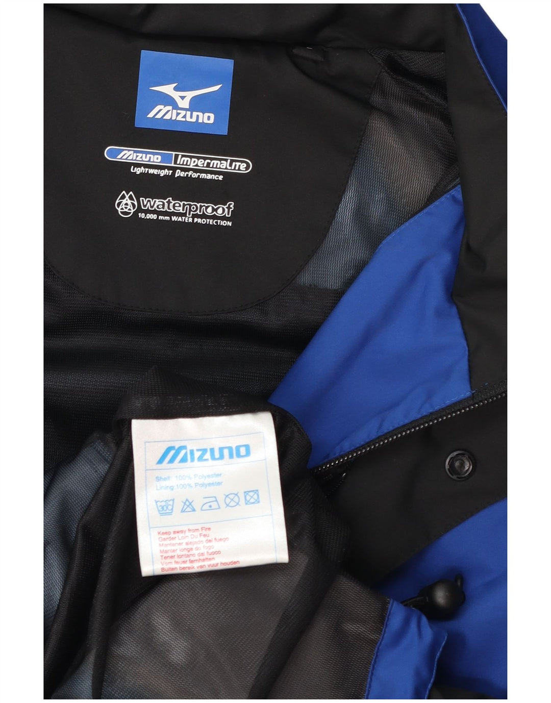 Mizuno muška trkačka jakna UK 40 Large Blue Colourblock poliester