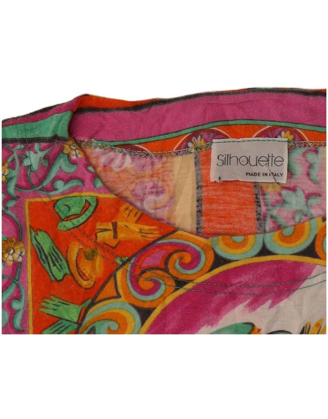 Silueta Ženska grafička majica kratkih rukava UK 16 Veliki raznobojni patchwork