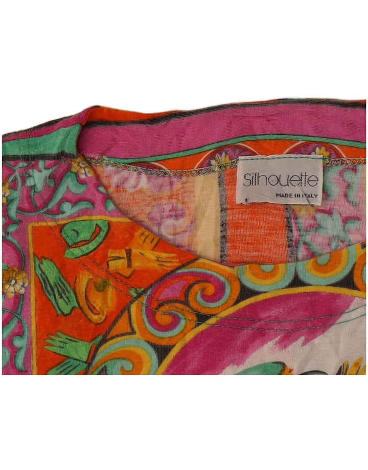 Silueta Ženska grafička majica kratkih rukava UK 16 Veliki raznobojni patchwork