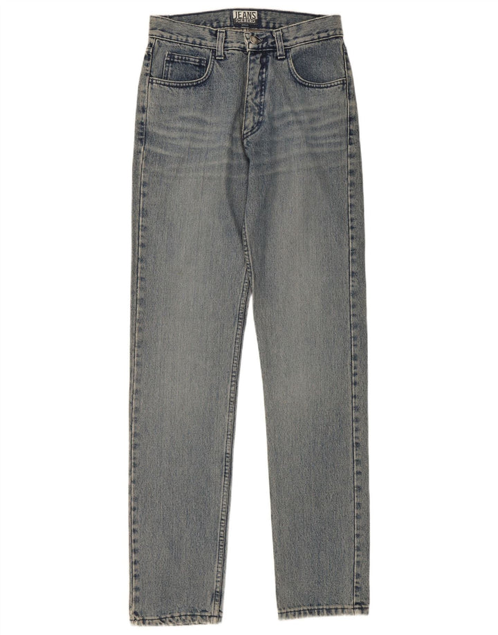 ICEBERG Womens Straight Jeans  W27 L32 Blue Cotton