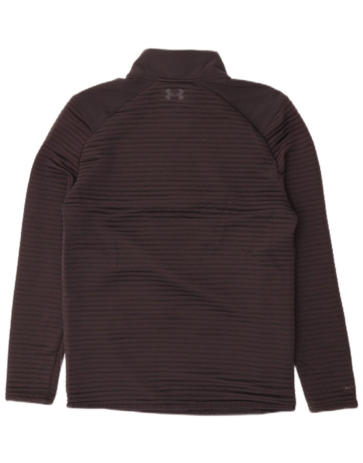 Under Armour, gornji dio trenirke s patentnim izrezom, mali crni poliester