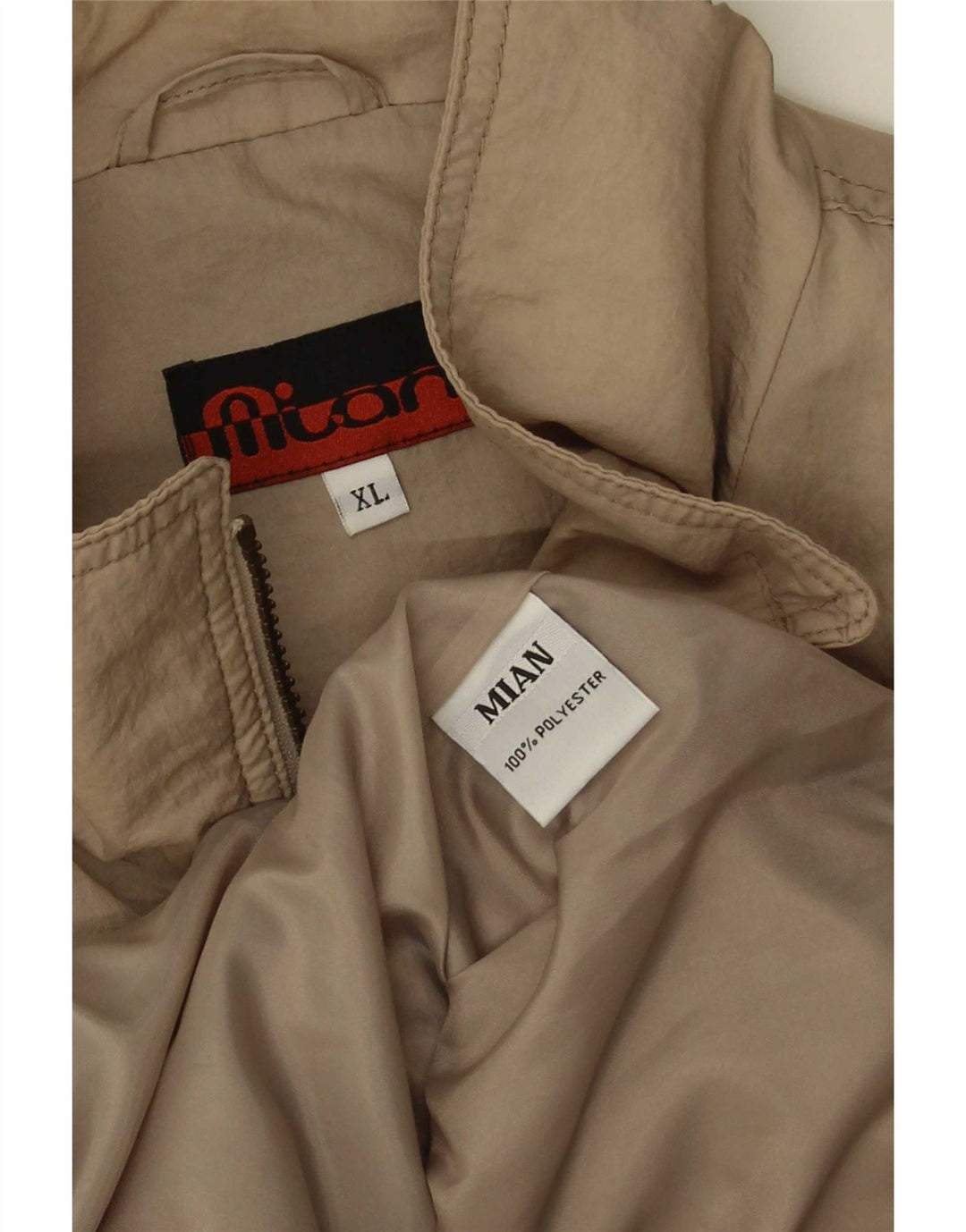 Vintage muška bomber jakna UK 42 XL bež poliester