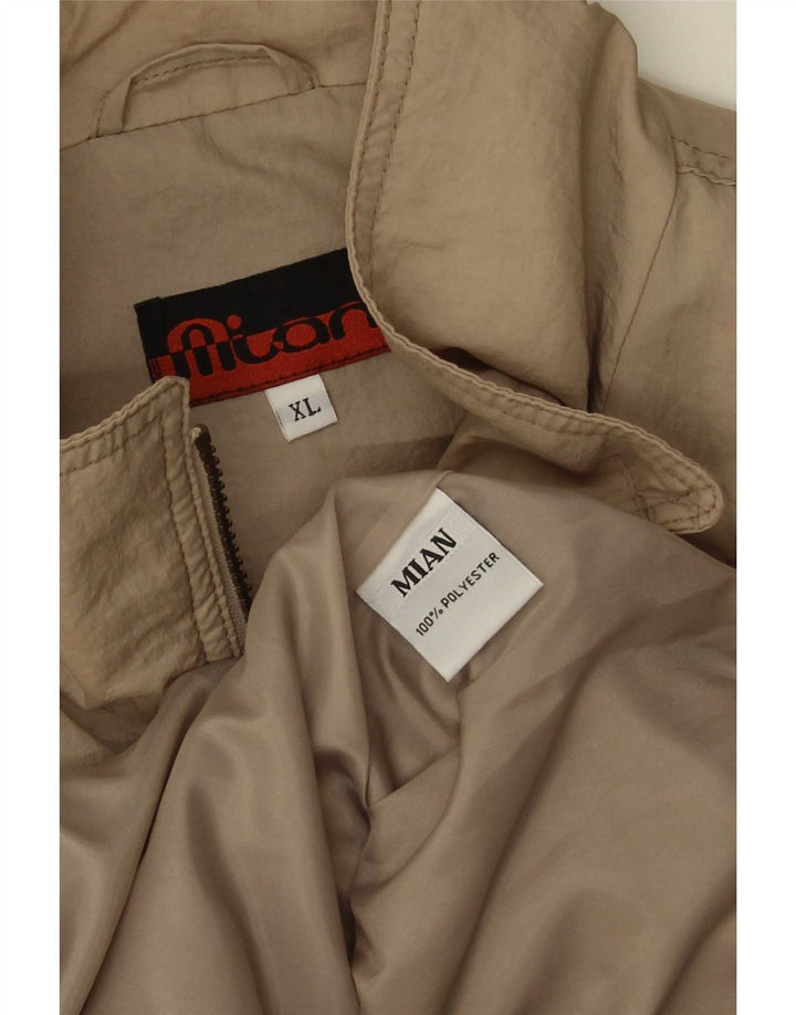 Vintage muška bomber jakna UK 42 XL bež poliester