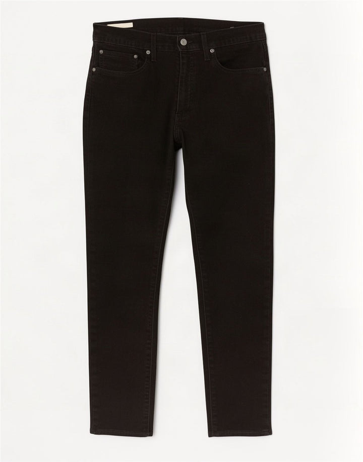 Levi's muške uske traperice W34 L30 crni pamuk