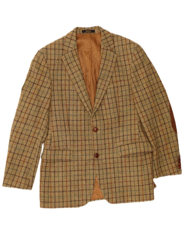 Barbour muška jakna sa 2 gumba EU 48 srednje zelena karirana nova vuna