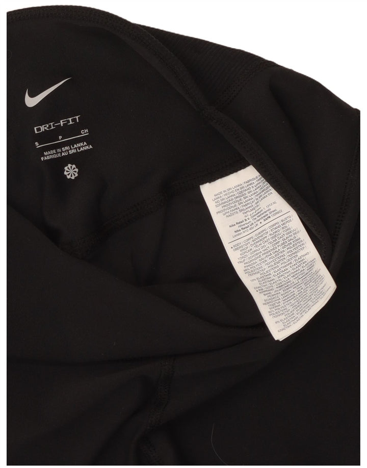 Nike Ženske Dri Fit Leggings UK 8 Male crne poliesterske