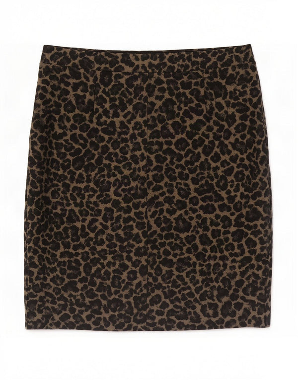 Marks & Spencer ženska ravna suknja UK 16 velika W34 bež životinjski print
