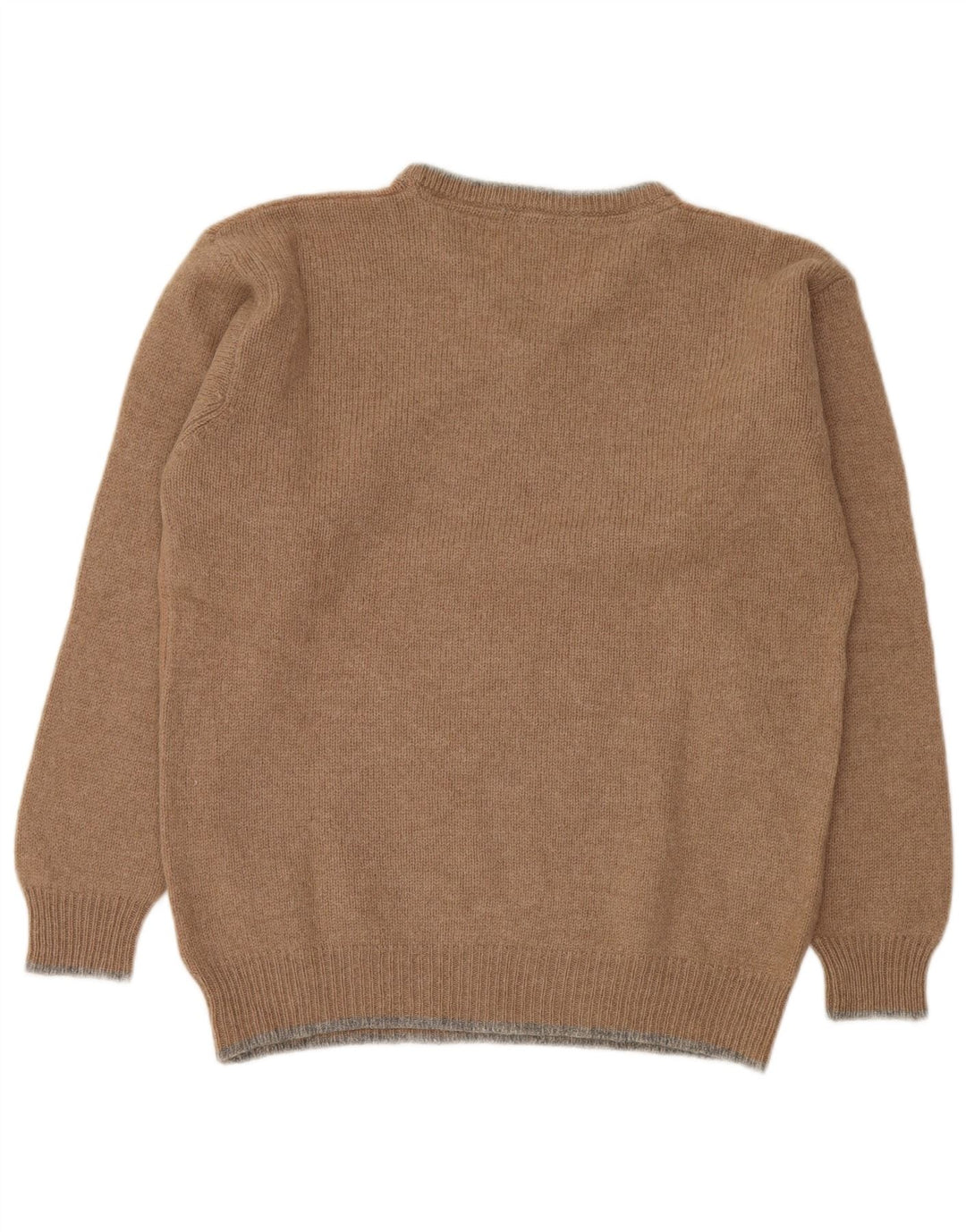 Invicta muški džemper s V-izrezom srednje smeđe djevičanske vune