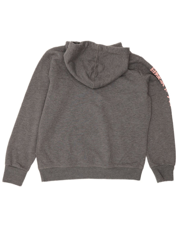 Superdry ženska majica s kapuljačom s kapuljačom s kapuljačom UK 16 Veliki sivi flekasti pamuk