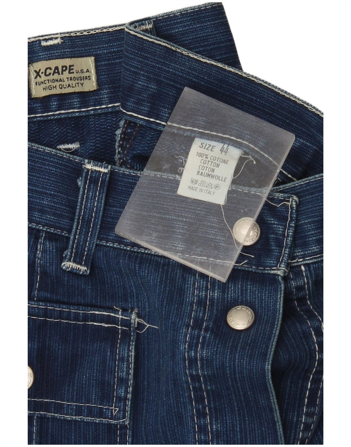 X-CAPE ženska traper maksi suknja visokog struka IT 44 srednje veličine W26 plavi pamuk