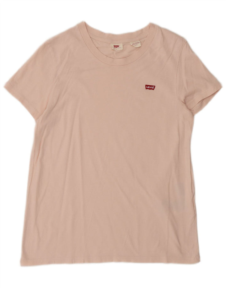 Levi's ženska majica kratkih rukava UK 10 Small Pink Cotton