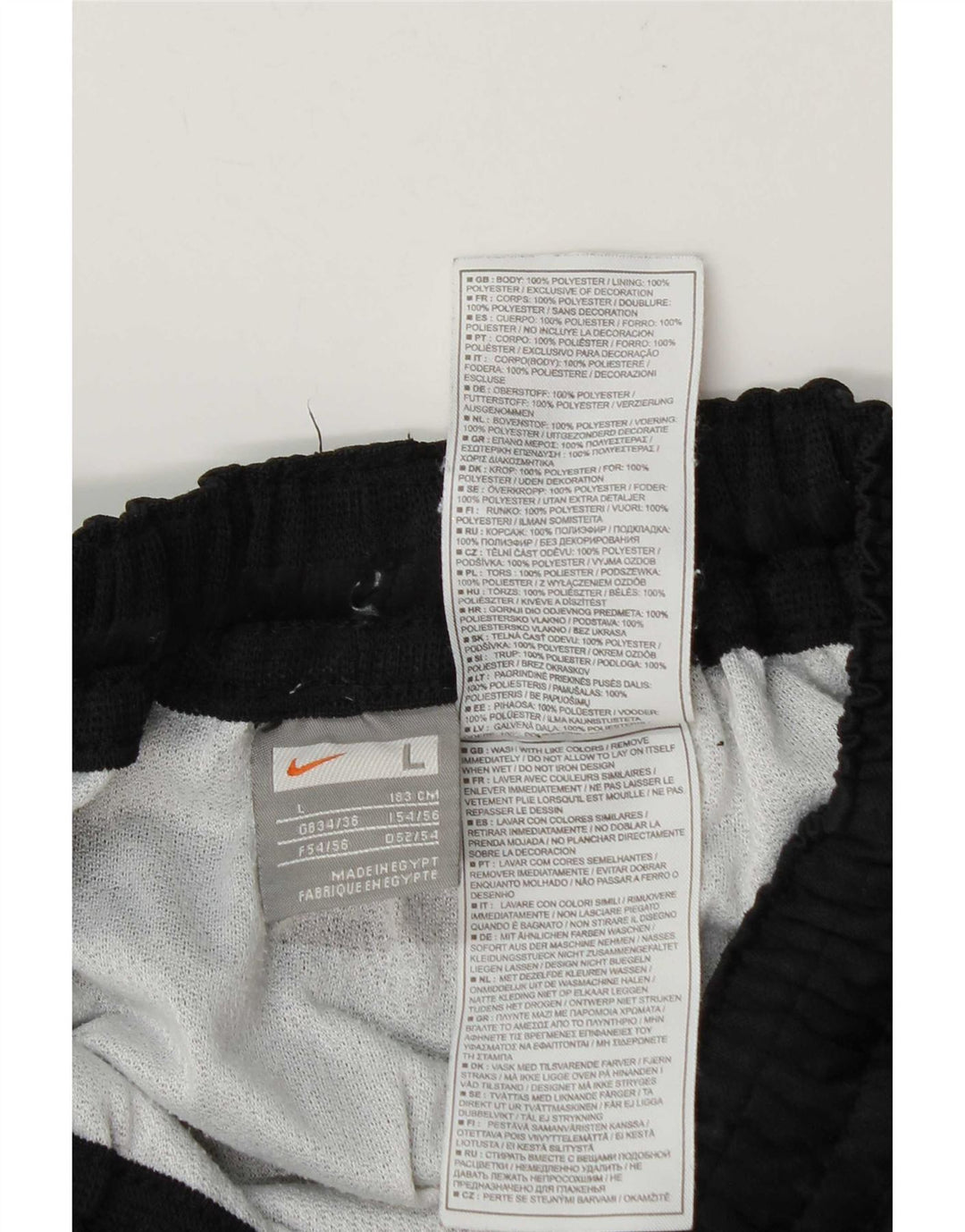 Nike muške sportske kratke hlače velike crne boje od poliestera