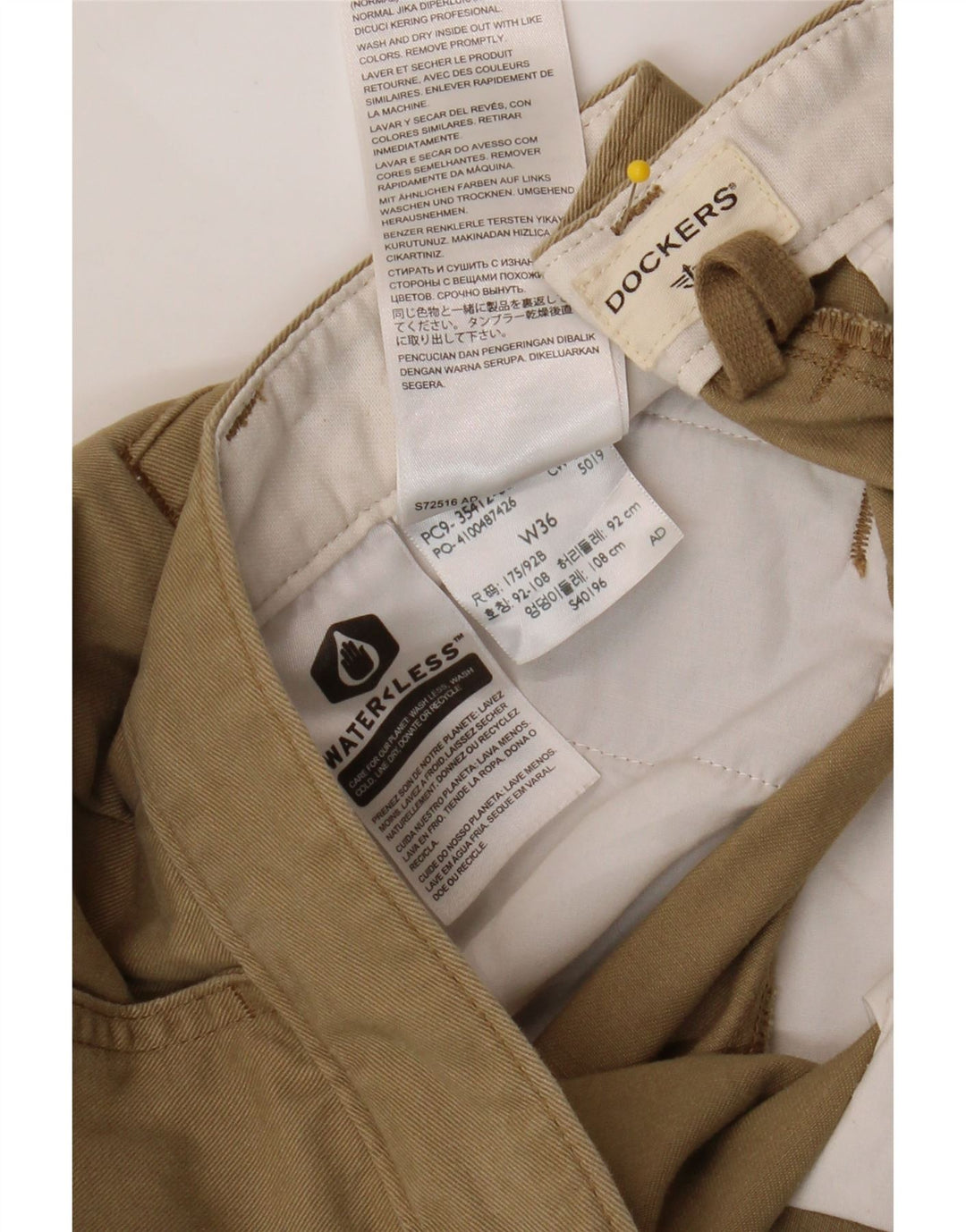DOCKERS Mens Chino Shorts W36 Large Brown Cotton Vintage Dockers and Second-Hand Dockers from Messina Hembry 