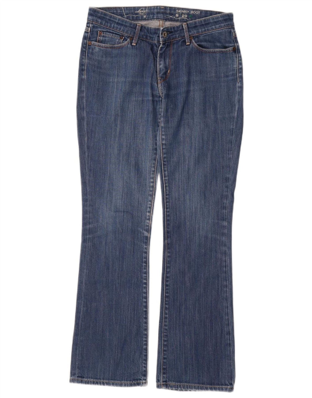 Levi's ženske uske traperice US 8 srednje W29 L32 plave