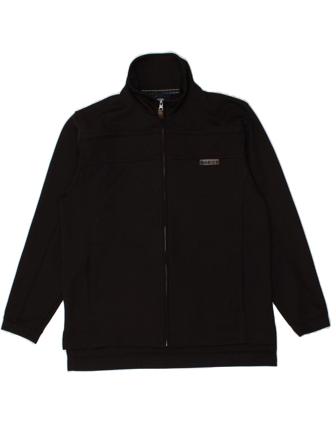 ASICS Womens Oversized Tracksuit Top Jacket UK 10 Small Black Polyester Vintage Asics and Second-Hand Asics from Messina Hembry 