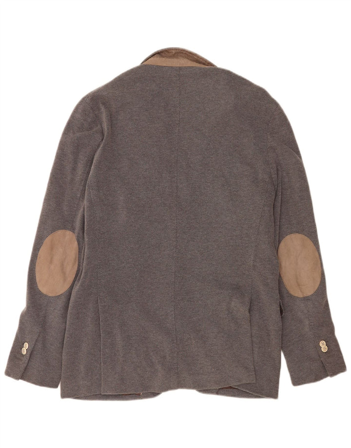 Massimo Dutti muška jakna s 2 gumba EU 52 veliki sivi pamuk